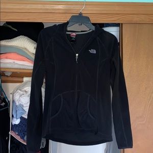 Very light north face zip up hooded,very soft